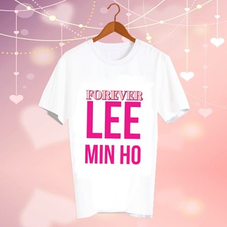 เสื้อยืดสีขาว สั่งทำ เสื้อดารา Fanmade เสื้อแฟนเมด เสื้อแฟนคลับ เสื้อยืด สินค้าดาราเกาหลี CBC74 Lee Min Ho forever