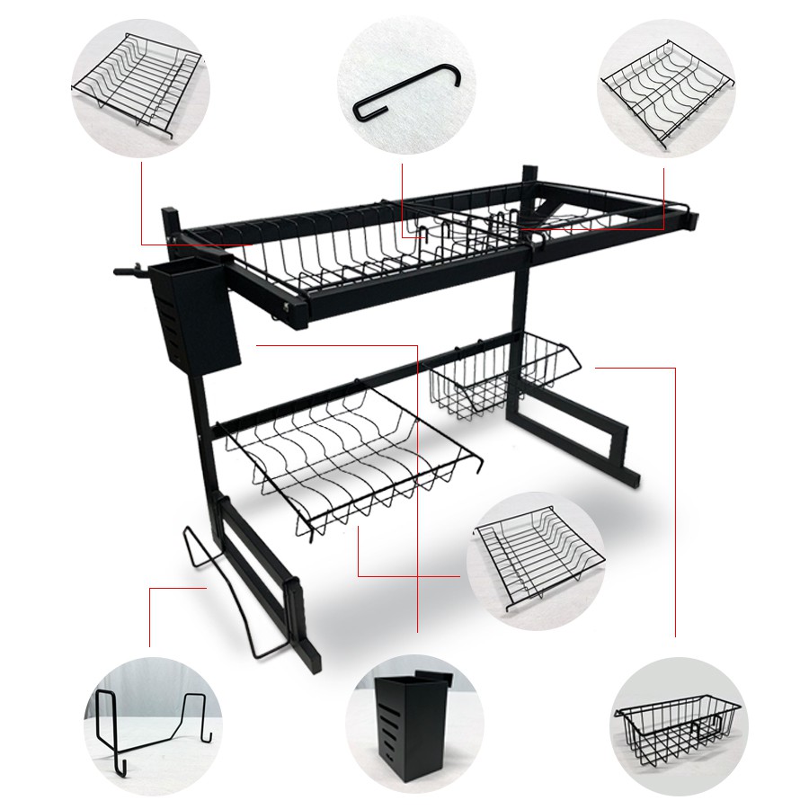 ชั้นคว่ำจานคร่อมซิงค์-ตะแกรงคว่ำจาน-dish-rack-anjou