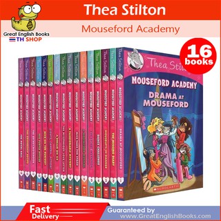 พร้อมส่ง ชุดหนังสือเด็กภาษาอังกฤษ Thea Stilton Mouseford Academy ชุด 16 เล่ม Scholastic พิมพ์สีทุกหน้า