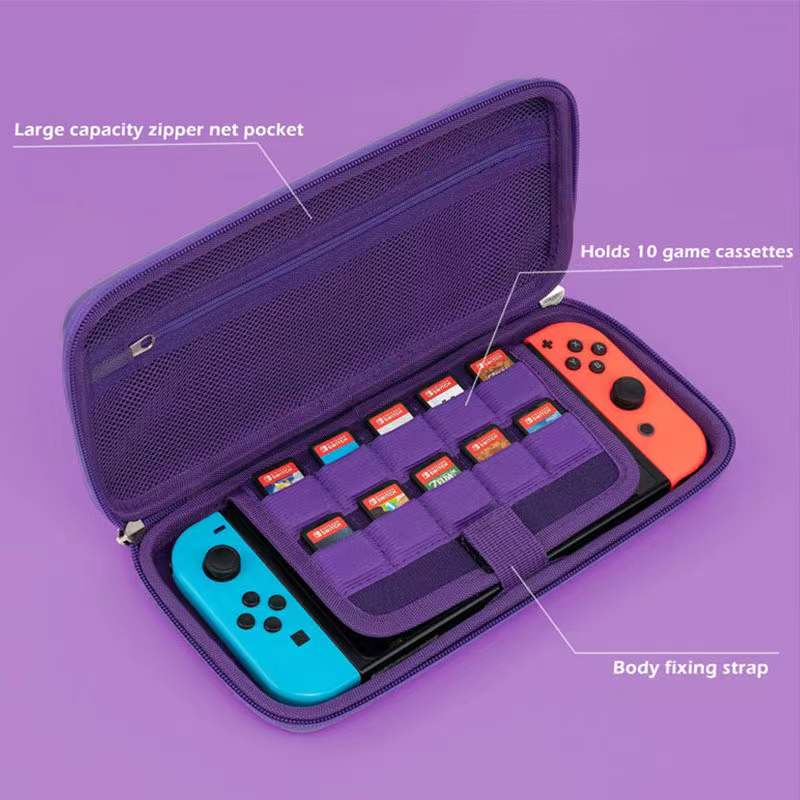 แบรนด์แท้-กระเป๋า-nintendo-switch-สีม่วง-สุดแสบ-เท่สุดๆ-ไม่เหมือนใคร-nintendo-switch-case-bag-งานดี-มีคุณภาพ