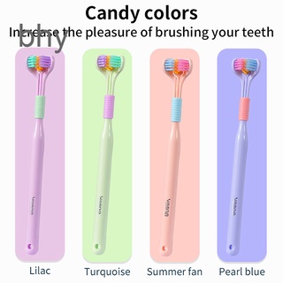 แปรงสีฟัน สามด้าน น่ารัก ที่มีสีสัน เด็กสาว ไอศกรีม สี ทําความสะอาด ผมนุ่ม ป้องกันฟัน ผู้ใหญ่ แปรงสีฟัน