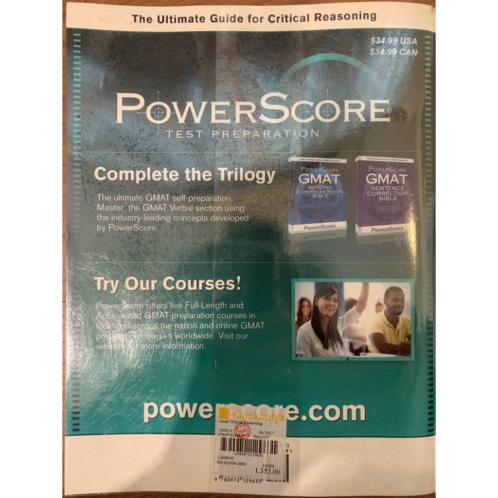 The PowerScore GMAT Critical Reasoning Bible | Shopee Thailand