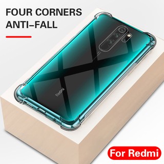 เคส Redmi 10X Note9s 9 pro 9C 9A Note8 โปร่งใสโทรศัพท์ซิลิโคนกันกระแทกสำหรับ