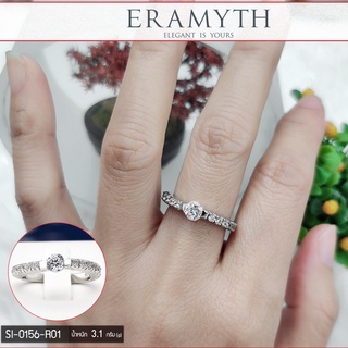 Eramyth Jewelry แหวน เงินแท้ SI-0156-R01 งานฝังเพชรสวิลCZ สินค้ามาตรฐานส่งออก(สินค้าพร้อมส่งในไทย)