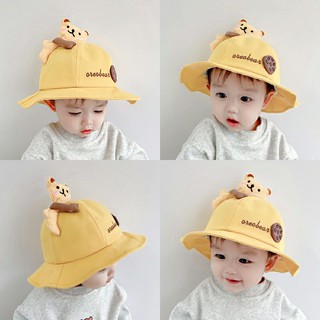 ภาพหน้าปกสินค้า☆พร้อมส่ง☆หมวกเด็ก หมวกบักเก็ตเด็ก 10เดือน  - 4ปี รอบหัว 50-52 cm.ติดตุ๊กตาหมี และคุกกี้🧸🍪 ซึ่งคุณอาจชอบสินค้านี้
