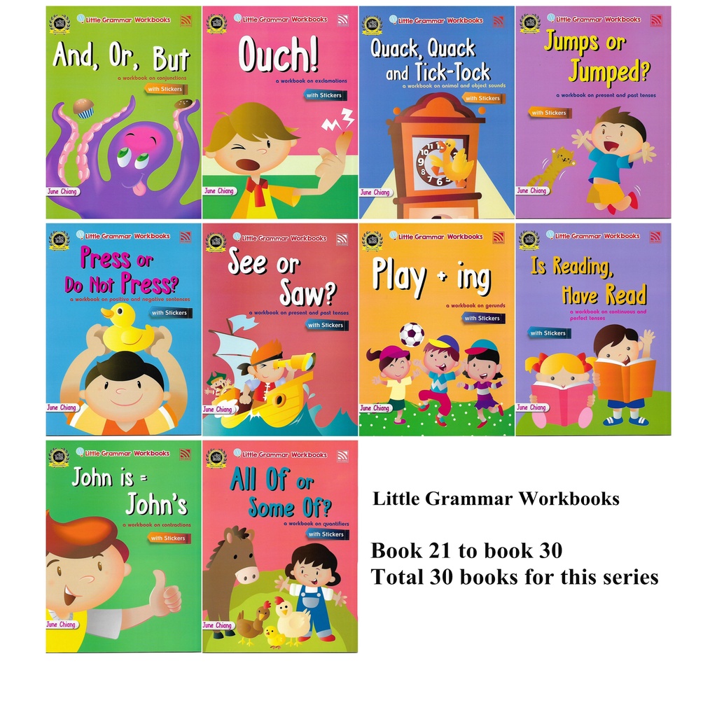 Prasekolah inggeris tatabahasa little grammar workbooks 