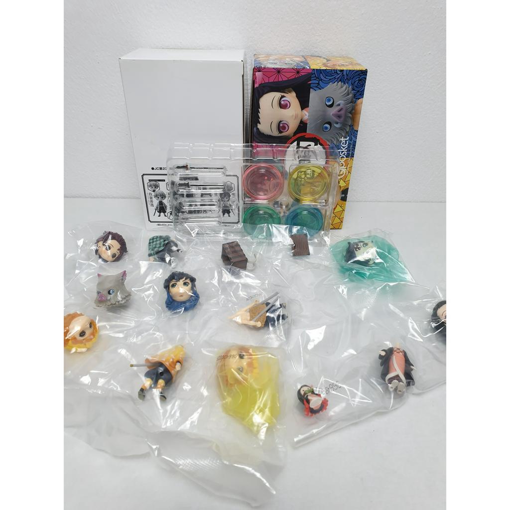 ฟิกเกอร์แท้-kimetsu-no-yaiba-tanjirou-nezuko-zenitsu-inosuke-q-posket-petit-bandai-spirits-shueisha