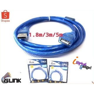 สาย USB ต่อยาว  USB Extention Cable AM/AF V2.0 CB-075A Glink