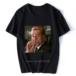 [S-5XL] เสื้อยืด ผ้าฝ้าย พิมพ์ลายอนิเมะ Goodfellas Robert De Niro Gangster สไตล์ฮาราจูกุ แนวสตรีท คลาสสิก สําหรับผู้ชาย