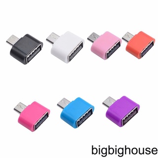 [Biho] Mini OTG Adapters Mobile Phone Tablet Card Reader Micro USB Flash Mouse Keyboard Expansions