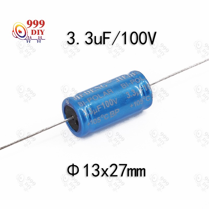 ภาพหน้าปกสินค้า999DIY 1ตัว ซีลำโพงเสียงแหลม C คาปาลำโพงเสียงแหลม 3.3uF 100V จำนวน กรองเสียงแหลม คอนเดนเซอร์ ซีทวิตเตอร์ Cตัดเสียงทุ้ม