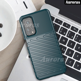 Auroras for Xiaomi 10T Pro Case Silicone Soft TPU Cover Brushed Carbon Texture Phone case Soft Carbon Fiber TPU For Xiaomi Mi 10T Pro Casing