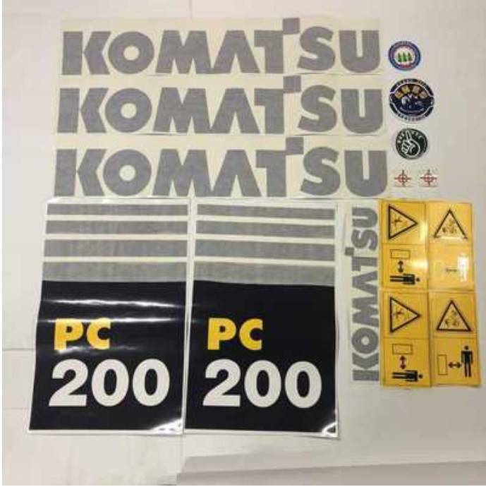 สติ๊กเกอร์โคมัสสุ-komatsu-pc-200-7