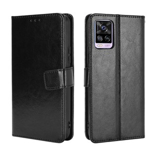 Vivo V21 5G เคส Leather Case เคสโทรศัพท์ Stand Wallet Vivo V21 V 21 VivoV21 เคสมือถือ Cover