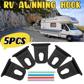 ตะขอแขวนเสื้อผ้า 5 ชิ้น สําหรับ RV Awings Camper Awing