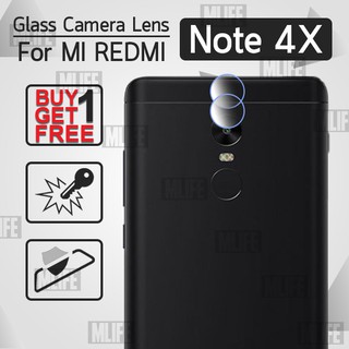 ซื้อ 1 แถม 1 - ฟิล์มกระจก Redmi Mi note 4X สีใส ฟิล์มกระจกกล้องหลัง กันรอย กล้องหลัง - Glass Camera Lens Protector