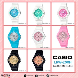 สินค้า Casio Standard นาฬิกาข้อมือผู้หญิง สายเรซิ่น รุ่น LRW-200H Series