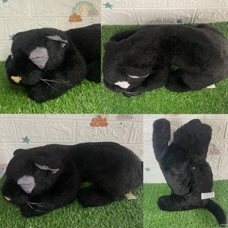 ตุ๊กตาน้องเสือดำนอนหลับตาพริ้มม น่ารักมาก งานสัตว์เหมือน หายากค่ะ Rare Sleeping Black Panther