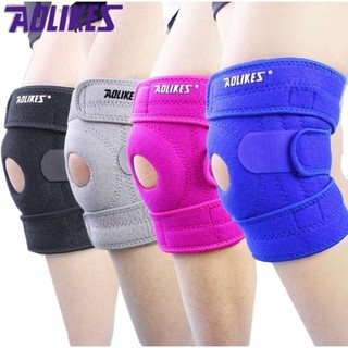 ผ้ารัดหัวเข่า ช่วยพยุงหัวเข่า ลดปวด อักเสบ เสริมสปิง 2 เส้น AOLIKES KNEE SUPPORT