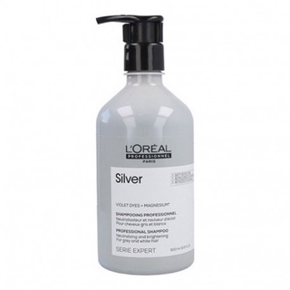 Loreal Silver Shampoo / 300ml/500ml Conditioner 200ml แชมพูม่วง ครีมนวดผม สำหรับโทนสีเทา โทนหม่น