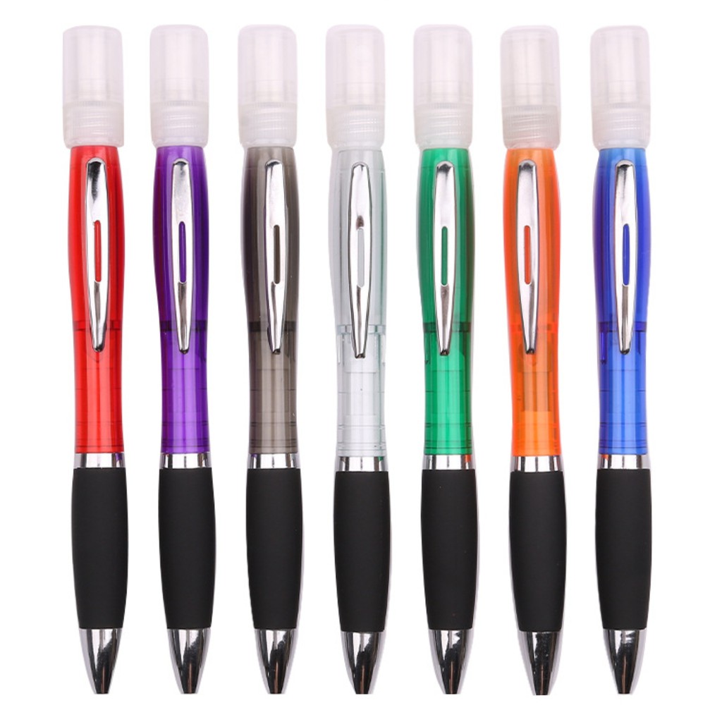 ปากกา-กดพ่นสเปรย์แอลกอฮอล์-ปากกาปั๊มพ่น-แบบพกพา-แถมฟรีซองกำมะหยี่ใส่ปากกา-st0010