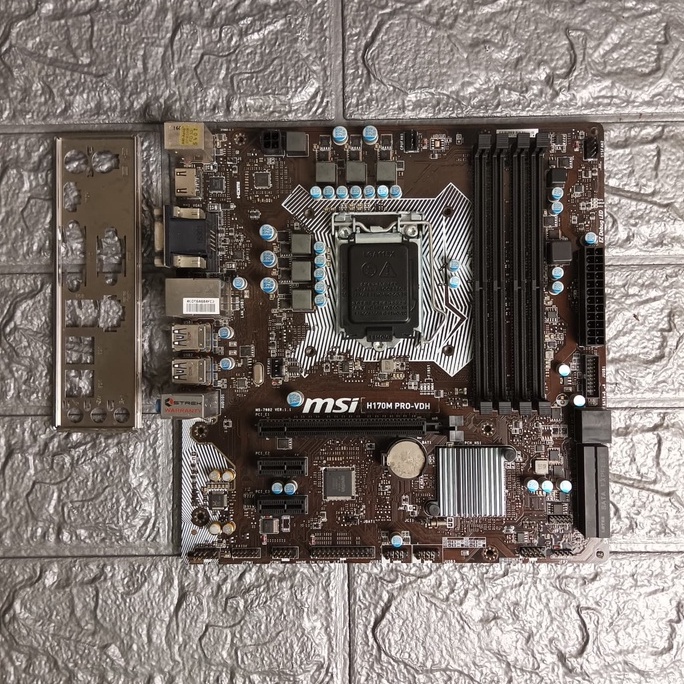⚡️ เมนบอร์ด MSI H170M PRO-VDH LGA 1151 มีฝาหลัง ฟรีSpeakerเมนบอร์ด ...