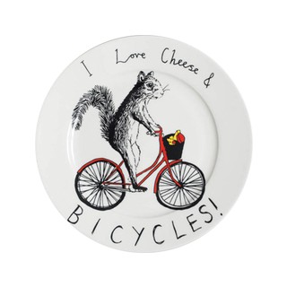 จาน I love Cheese & Bicycles  by Jimbobart