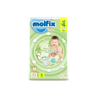 โปรโมชั่น : Molfix ผ้าอ้อมสำเร็จรูปแบบเทปโมลฟิกซ์ เนเชอรัล เทป M 424 ชิ้น