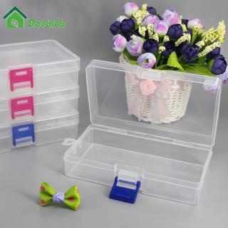 Doub✤Useful Small Transparent Plastic Storage Box Jewelry Parts Functional Empty Boxes