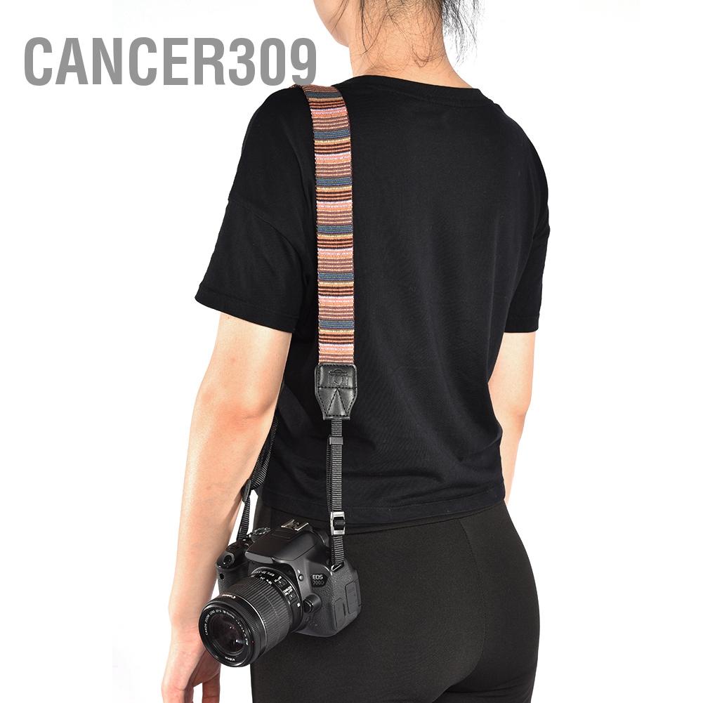 cancer309-สายคล้องกล้อง-ผ้าโพลีเอสเตอร์-กว้าง-1-ซม-หลากสี