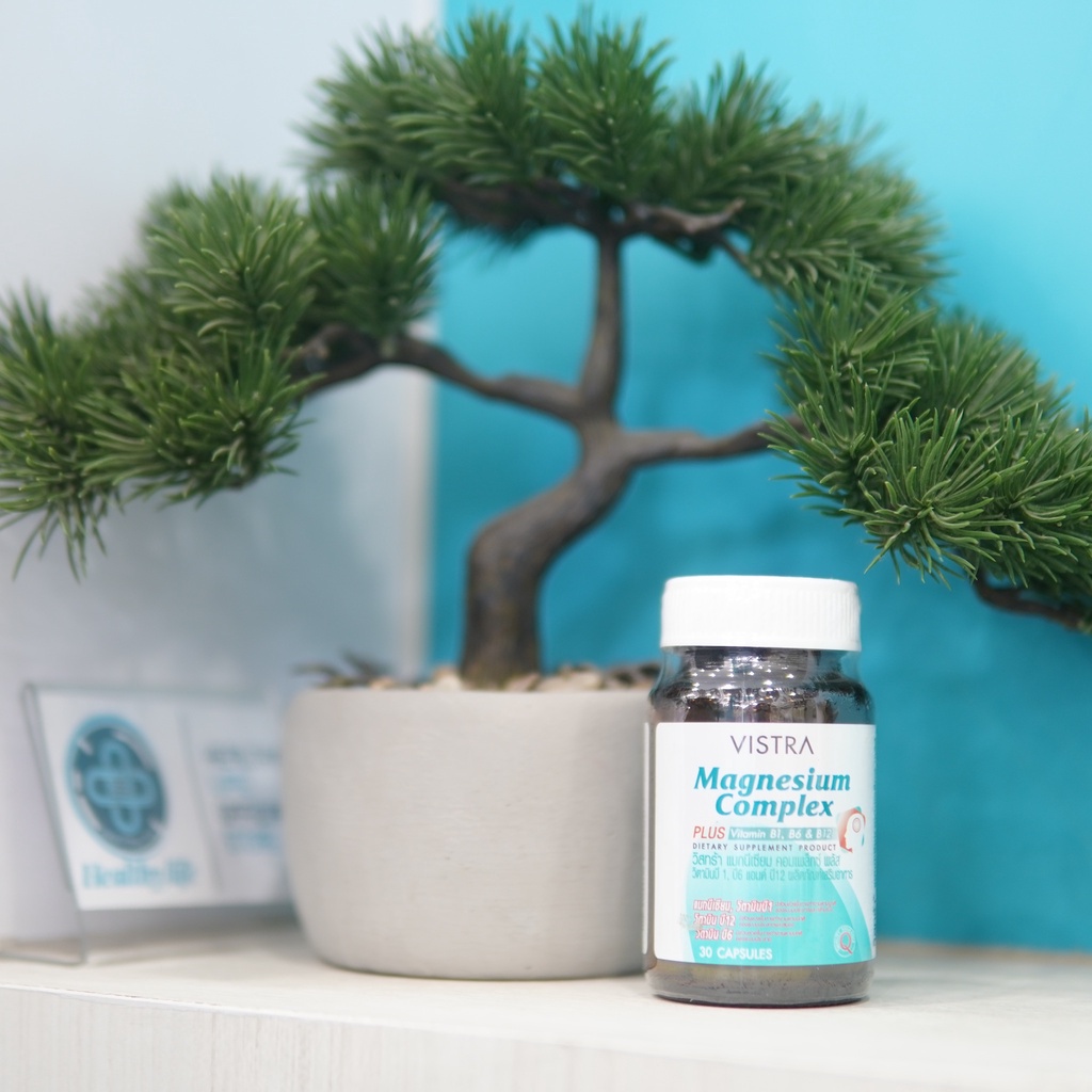 ภาพสินค้าVistra Magnesium Complex Plus วิสทร้า แมกนีเซียม คอมเพล็กซ์ พลัส  บรรเทาและป้องกันการปวดไมเกรน จากร้าน talatphlu_beauty บน Shopee ภาพที่ 8