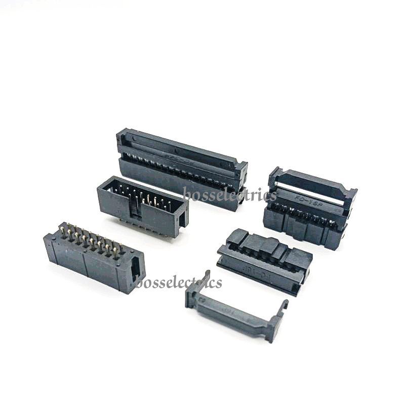 ซ็อกเก็ตสายแพ-สายไฟ-ขนาด-2-54mm-มีตัวเมีย-ย้ำสาย-และตัวผู้ลงปริ้น-แพ็ค-10ชิ้น