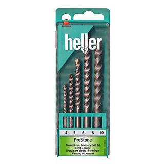 HELLER ดอกสว่าน ชุดดอกสว่าน ชุดดอกสว่านเจาะปูนก้านกลม เฮลเลอร์ 5 ดอก/ชุด Made in Germany