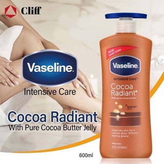 Vaseline Intensive Care Cocoa Radiant with Pure Cocoa Butter 600ml