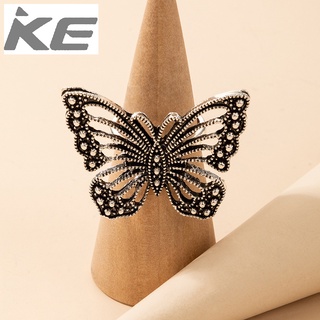 exaggerated ring Butterfly element simple ring jewelry for girls for women low price