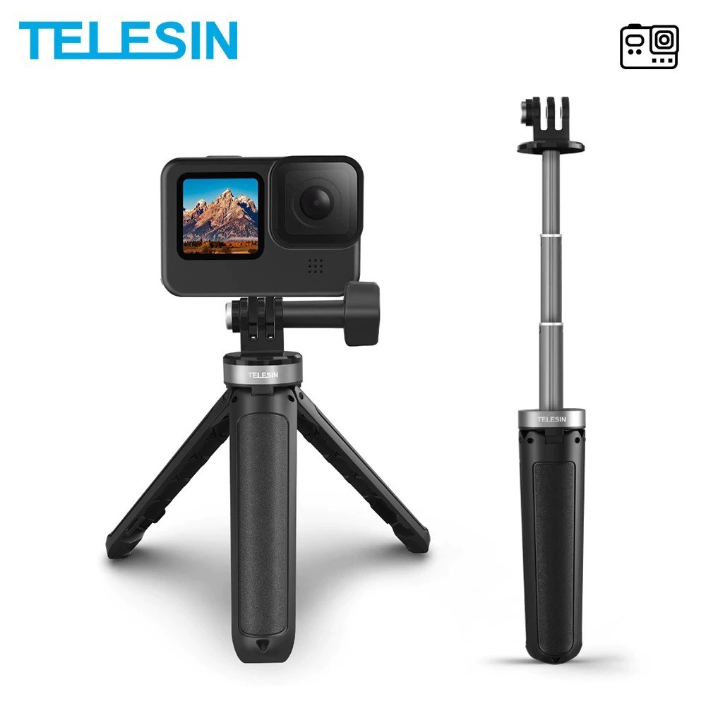 telesin-ขาตั้งกล้องเซลฟี่-ขนาดเล็ก-สําหรับกล้อง-gopro-hero-12-11-10-9-8-7-6-5-insta360-one-rs-dji-osmo-action