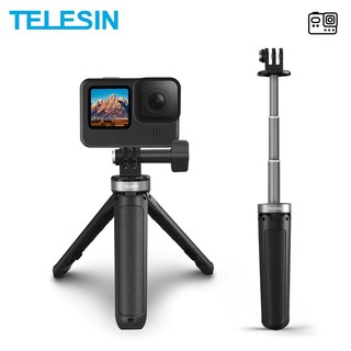 Telesin ขาตั้งกล้องเซลฟี่ ขนาดเล็ก สําหรับกล้อง GoPro HERO 12 11 10 9 8 7 6 5 Insta360 ONE RS DJI OSMO ACTION