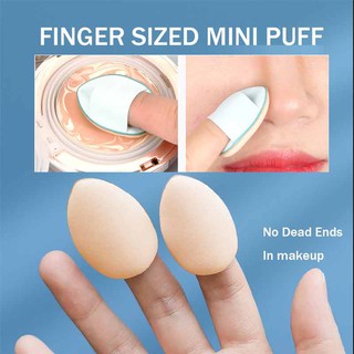 Fingertip Mini Puff Mini Concealer Pad Finger Detail Sponge Wet and Dry Detail Modification makeup Tools