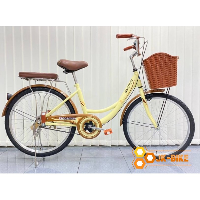 ภาพหน้าปกสินค้าจักรยานทรงแม่บ้านญี่ปุ่นวินเทจ Panther รุ่น Caramel Waffle /Cinnamon วงล้อ 24 นิ้ว