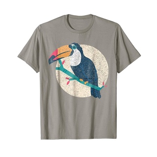 เสื้อยืดพิมพ์ลายแฟชั่น เสื้อยืด พิมพ์ลาย Toucan สไตล์วินเทจ เหมาะกับของขวัญ สําหรับผู้ชาย