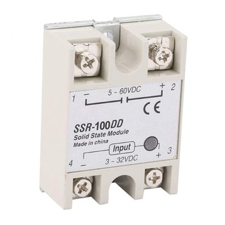 SSR Solid State Relay DD SSR-100DD 100A รีเลย์แบบไร้หน้าสัมผัส SSR Relay 100A ใช้ไฟ DC 3-32V ควคุมไฟ