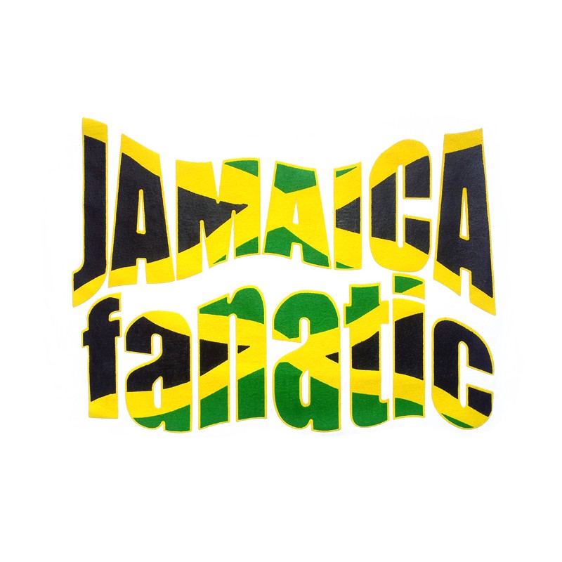 เสื้อยืดราสต้า-tee-shirt-jamaica-flag-colors-fanatic-เสื้อยืดคอกลมสีดำสกรีนลายตัวอักษร-jamaica-fanatic-black-tee-shirt