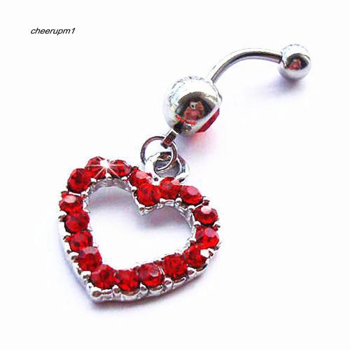 ceup-womens-fashion-rhinestone-heart-stainless-steel-navel-ring-belly-body-piercing