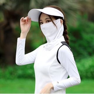 ภาพขนาดย่อของภาพหน้าปกสินค้าPGM Outdoor Skin Care Sports Quick Dry Neck Ice Silk Mask Face Sun Protection UV Blocking Golf Sunscreen Mask จากร้าน sportstore.th บน Shopee ภาพที่ 2