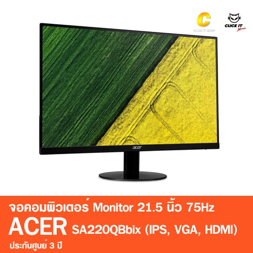 monitor-จอมอนิเตอร์-acer-led-21-5นิ้ว-sa220qbbix-ips-vga-hdmi-รับประกันศูนย์-3-ปี