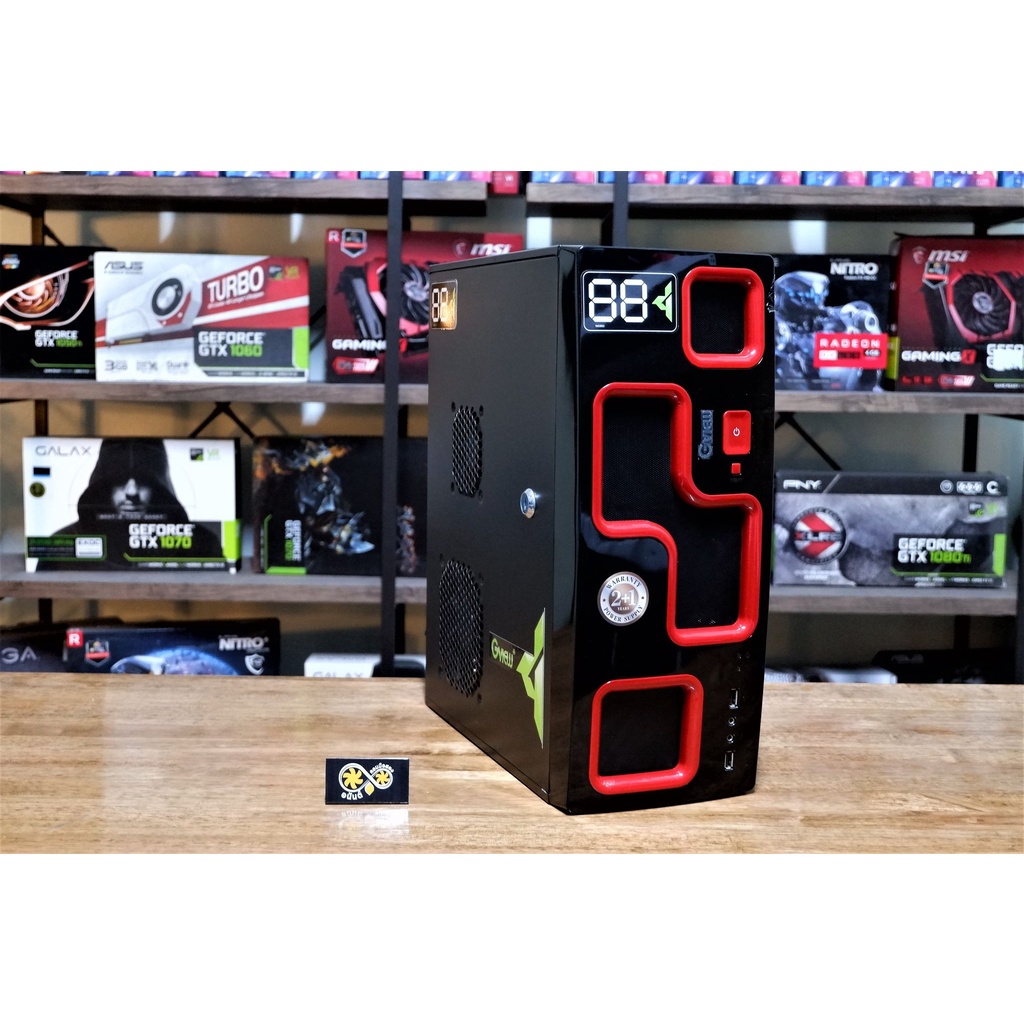 (เคสเปล่า) ATX GVIEW Game Black (Black-Red) | Shopee Thailand