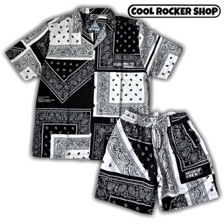 ภาพขนาดย่อของสินค้าCool Rocker : Black White ชุดเซ็ตพร้อมส่ง ผ้าคอตตอนทวิลอย่างดี By Huak Brand