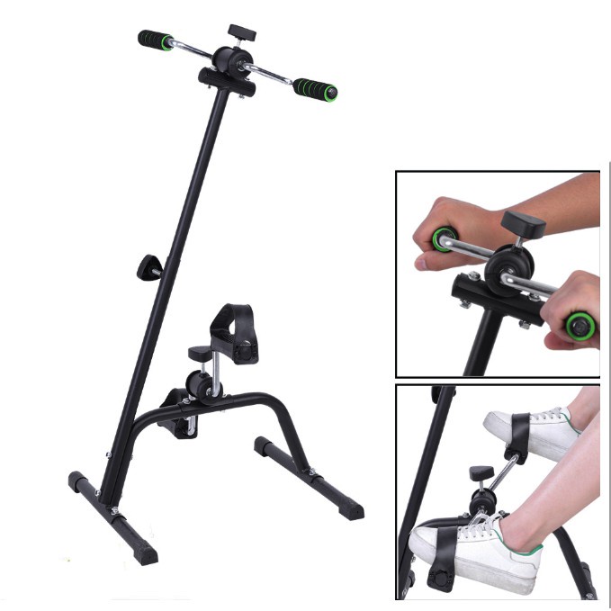 จักรยานออกกำลังกาย-double-กายภาพบำบัด-ปั่นมือปั่นเท้ามินิ-mini-bike-easy-exerciser-เครื่องปั่นจักรยานออกกำลังกาย-แบบพกพา