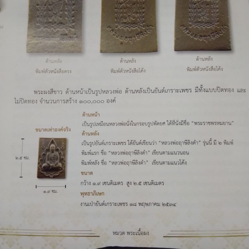 พระคำข้าว-รุ่น-ปืนแตก-ด้านหลังตัวหนังสือตรง-หลวงพ่อฤาษีลิงดำ-วัดท่าซุง