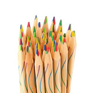 ดินสอสีไม้ DIY สีรุ้ง 10 ชิ้น / ชุด